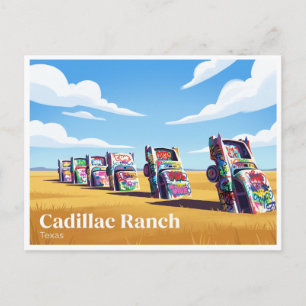 Postal Cadillac Ranch Amarillo Texas