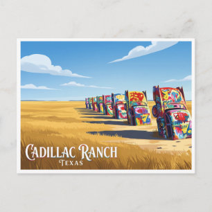 Postal Cadillac Ranch Amarillo Texas