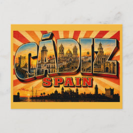 Postal Cádiz Catedral de España y Ciudad Más Antigua