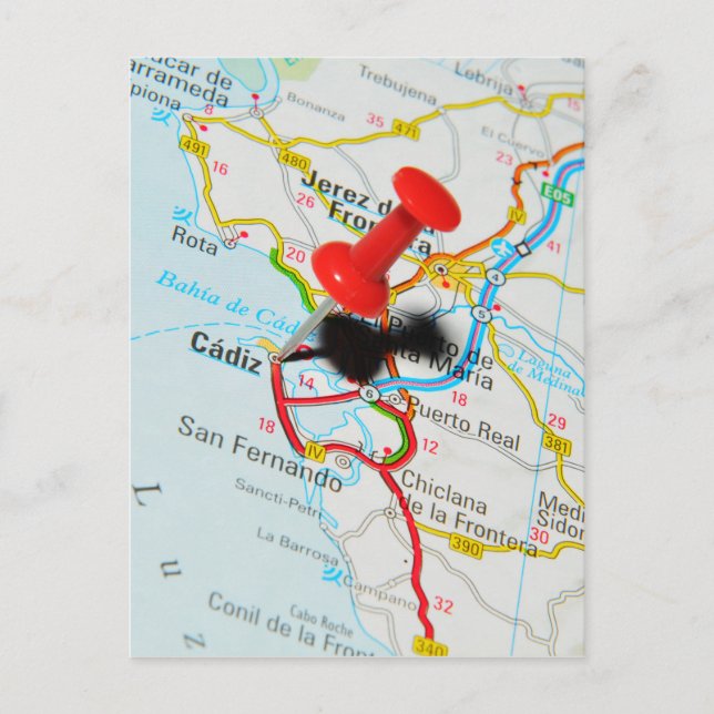 Postal Cádiz, España (Anverso)