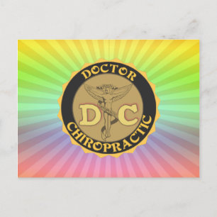 POSTAL CADUCER CHIROPRACTICO MÉDICA DE LOGO DE DC
