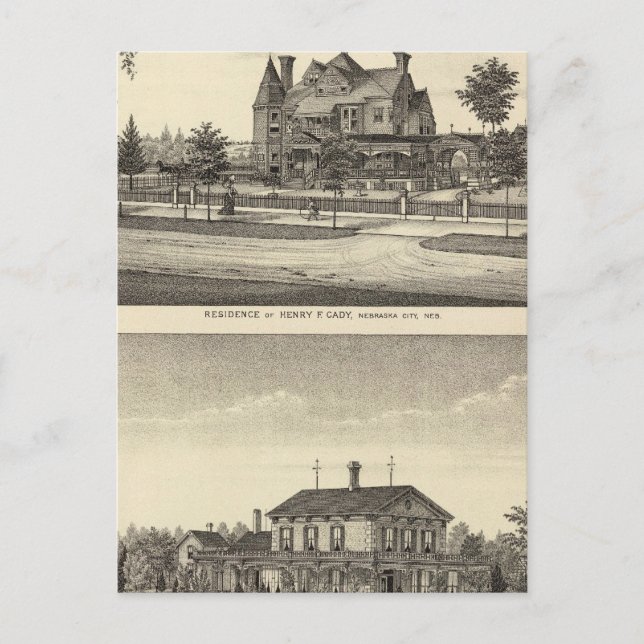 Postal Cady y Kilpatrick, Nebraska (Anverso)
