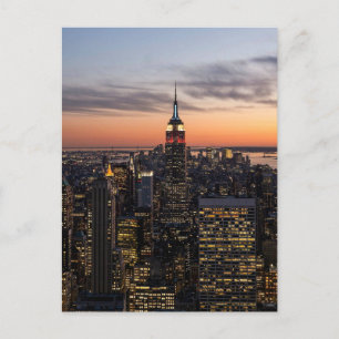 Postal Cae el atardecer en Manhattan - Postcard