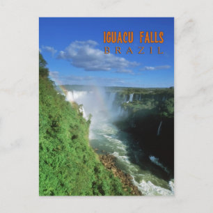 Postal Cae el Iguacú en Brasil