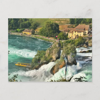 Postal Cae el rinoceronte en Suiza