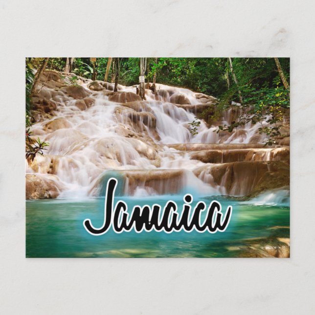 Postal Cae el río Dunn de Jamaica (Anverso)