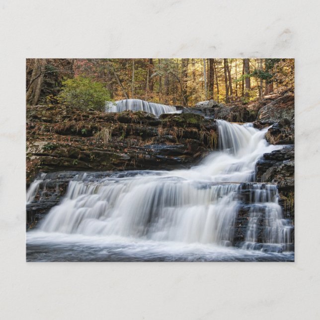 Postal Cae fábrica en los Poconos (Anverso)