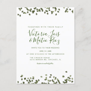 Postal Cae la caída de las hojas Boda ruso otoño