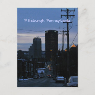 Postal Cae la noche en Pittsburgh, PA
