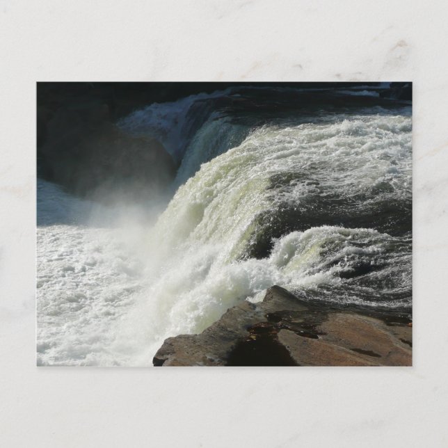 Postal Cae Ohiopyle en Pensilvania (Anverso)