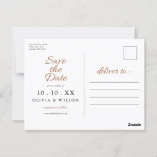 Postal Caer enamorada Foto de Boho Flowers Save the Dat