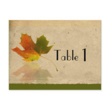 Caer hoja de arce en papel falso número de tabla B