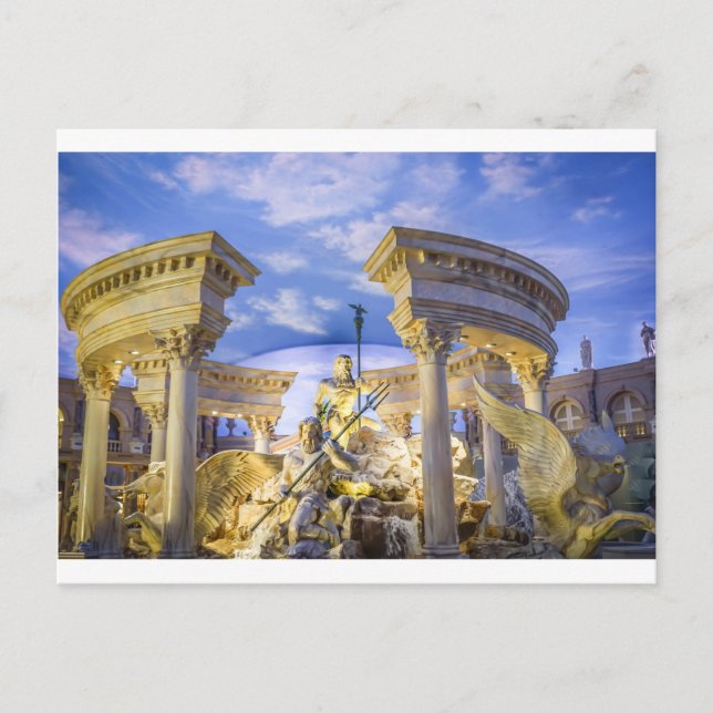 Postal Caesars Palace Las Vegas Statu Hotel Casino (Anverso)