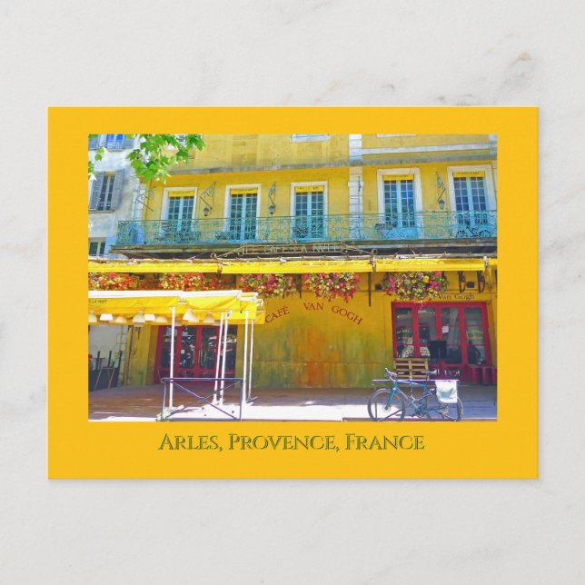Postal Café, Arles, Provenza (Anverso)