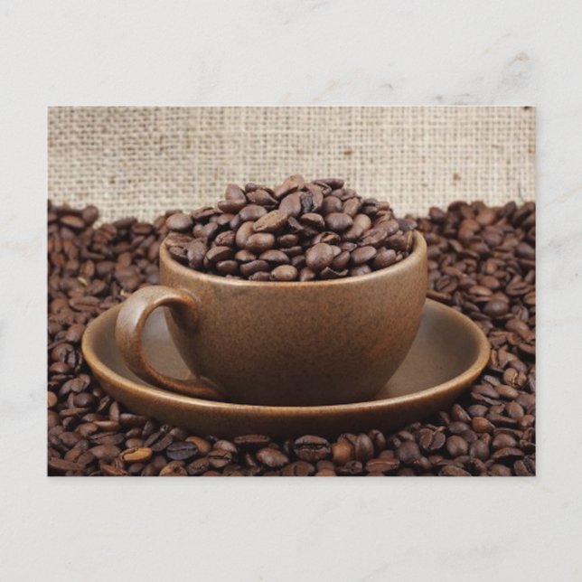 Postal Café asombroso (Anverso)