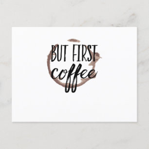 Postal Café Cansado Cafeína Levantarse Por La Mañana