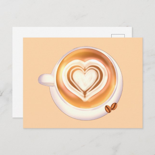 Postal Café cappuccino (Anverso / Reverso)