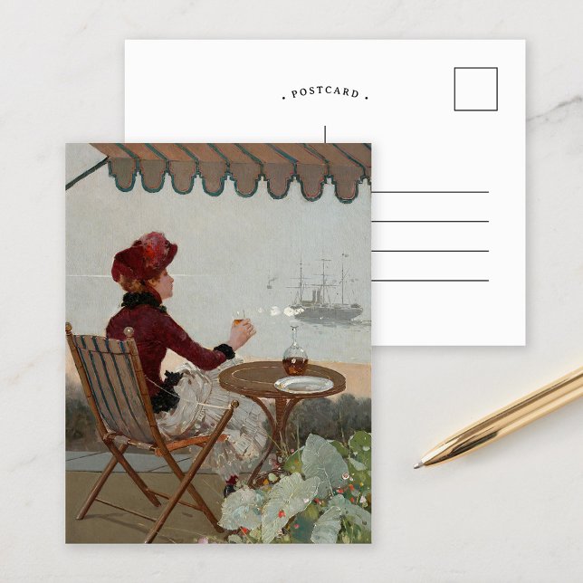 Postal Café costero | Jean Béraud (Subido por el creador)