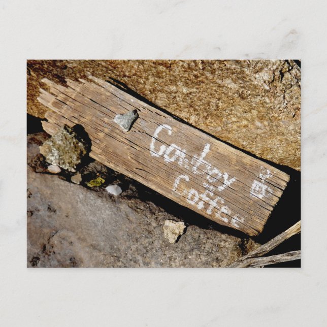 Postal Café Cowboy (Anverso)