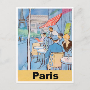 Postal Café de calle en París
