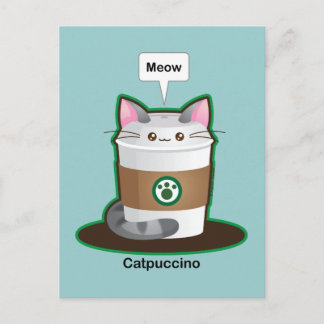 Postal Café de gato lindo