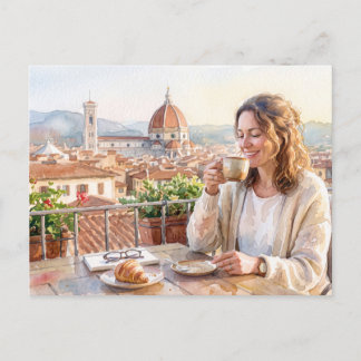 Postal Café de la Mañana en Florencia