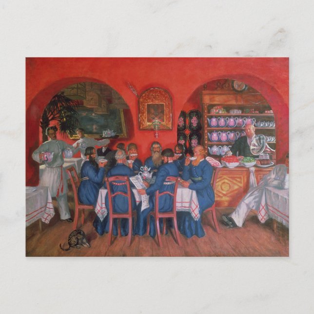 Postal Cafe de Moscú, 1916 (Anverso)