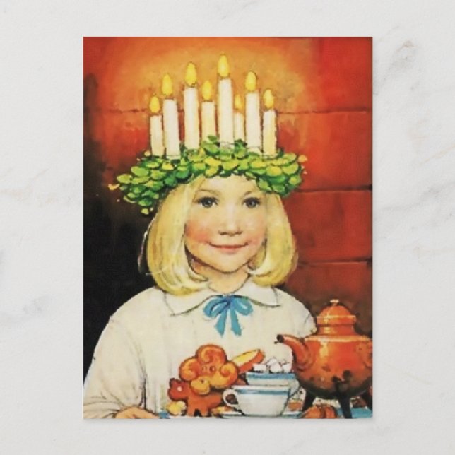 Postal “Café de Navidad” de Jenny Nystrom (Anverso)