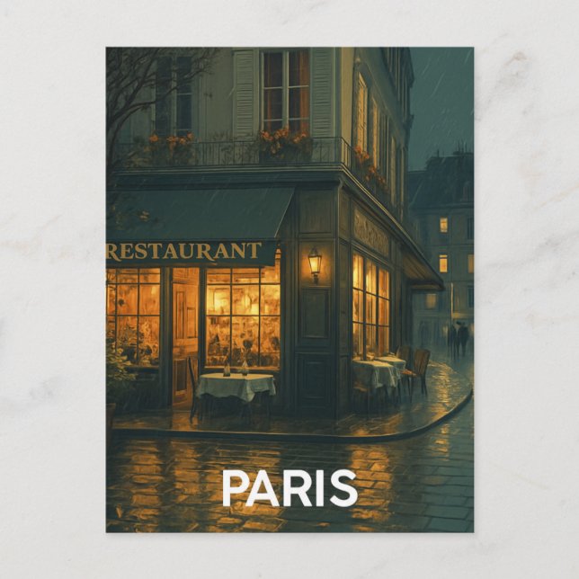 Postal Café de París (Anverso)