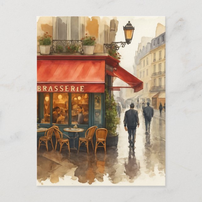 Postal Café de París (Anverso)