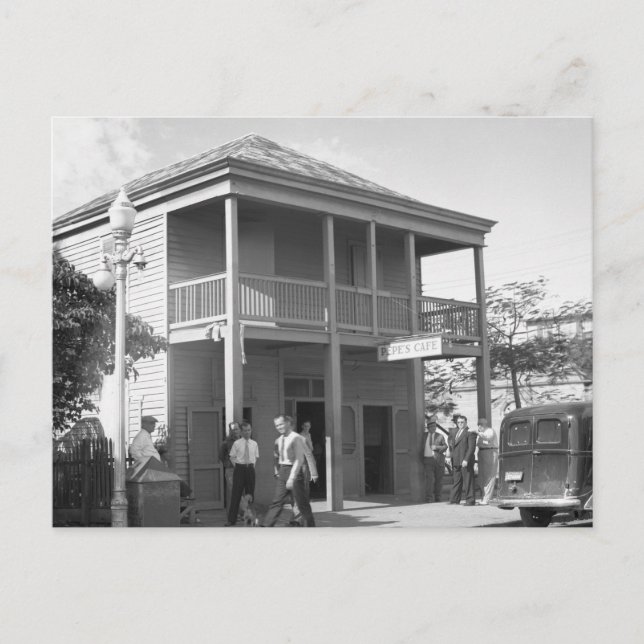 Postal Cafe de Pepe, 1938 (Anverso)