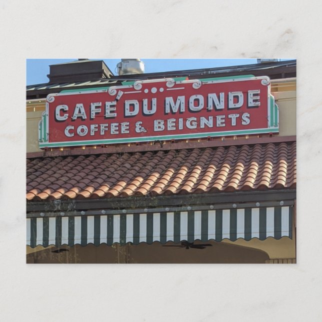 Postal Cafe Du Monde Beignet Postcard (Anverso)