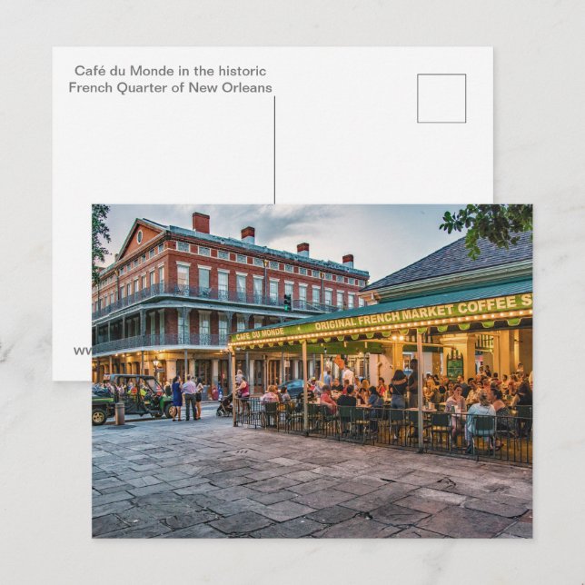 Postal Café du Monde Postcard (Anverso / Reverso)