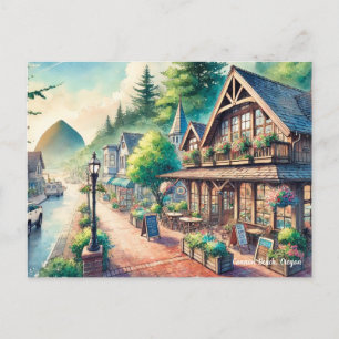 Postal Cafe en el centro de Cannon Beach Oregon Travel