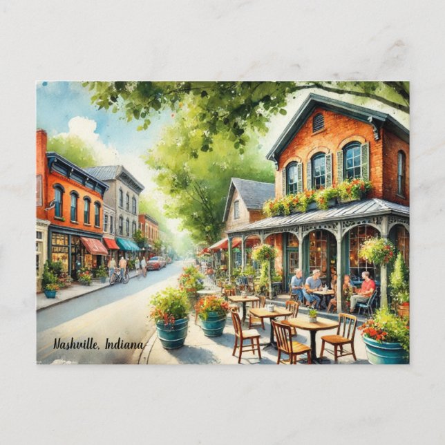 Postal Café en Nashville Indiana (Anverso)