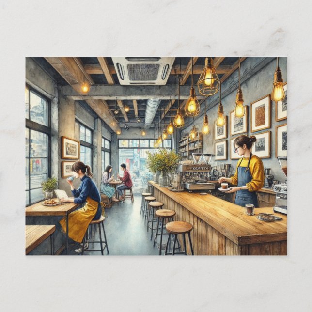 Postal Cafe en Osaka (Anverso)