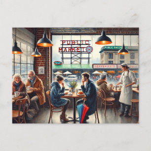 Postal Cafe en Rainy Seattle