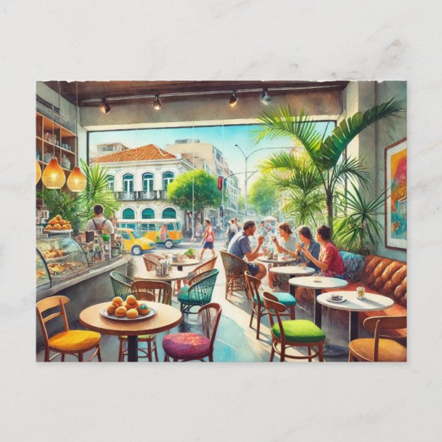 Postal Cafe en Rio Brazil Mug (Anverso)