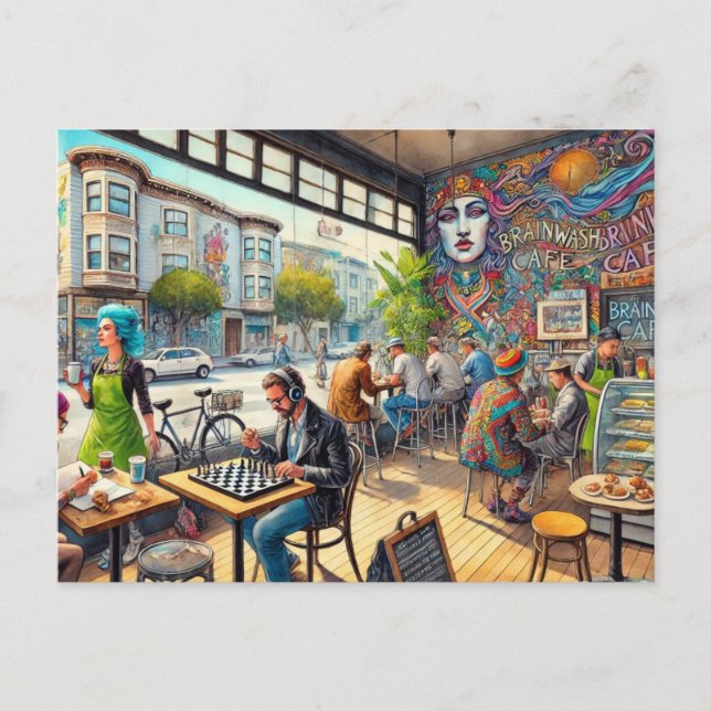 Postal Cafe en San Francisco Mission District Mug (Anverso)