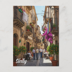 Postal Café en Sicilia Italia