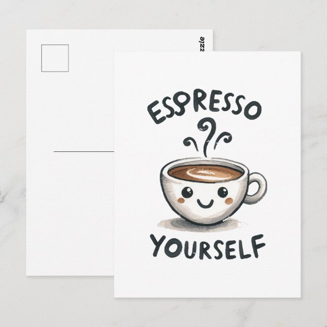 Postal Café Exprésate (Anverso / Reverso)