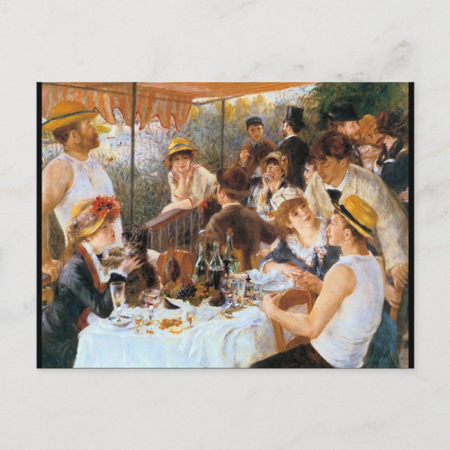 Postal Café francés de la barra del vintage (Anverso)