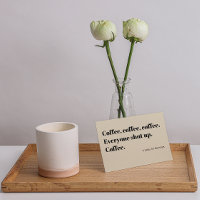 Café Haiku por las mañanas tipografía negra