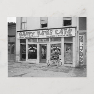 Postal Café Happy News, 1938