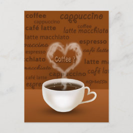 Postal Café? Humo con forma de corazón