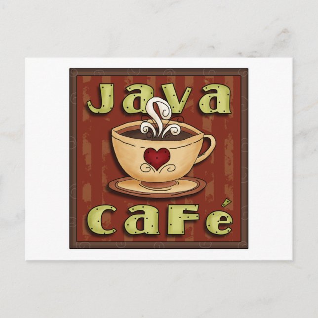 Postal café java (Anverso)