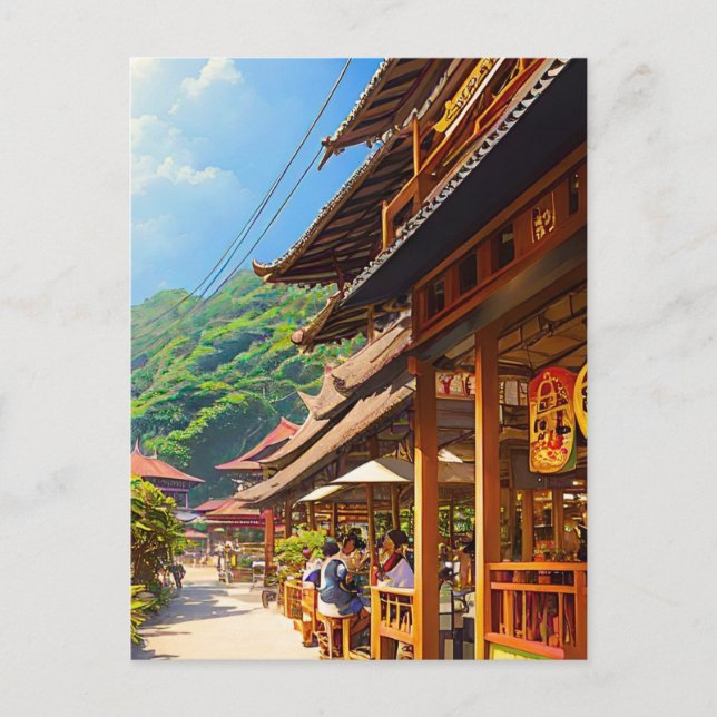 Postal Café javanés (Anverso)