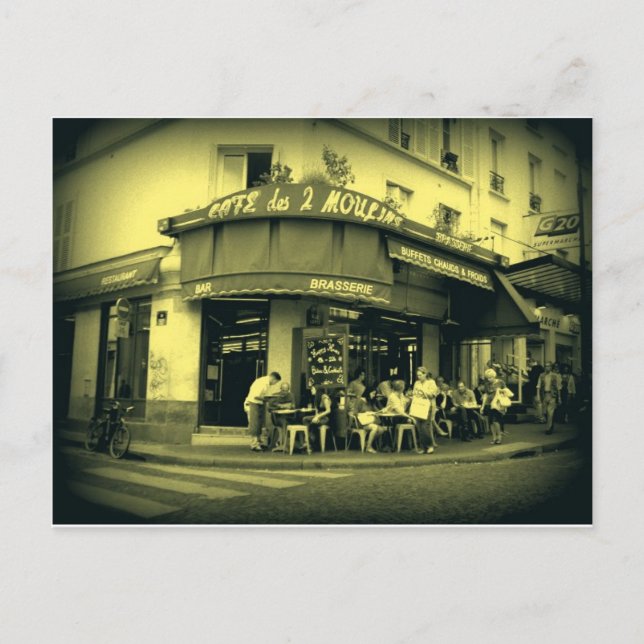 Postal Café Le Deux Moulain (Anverso)