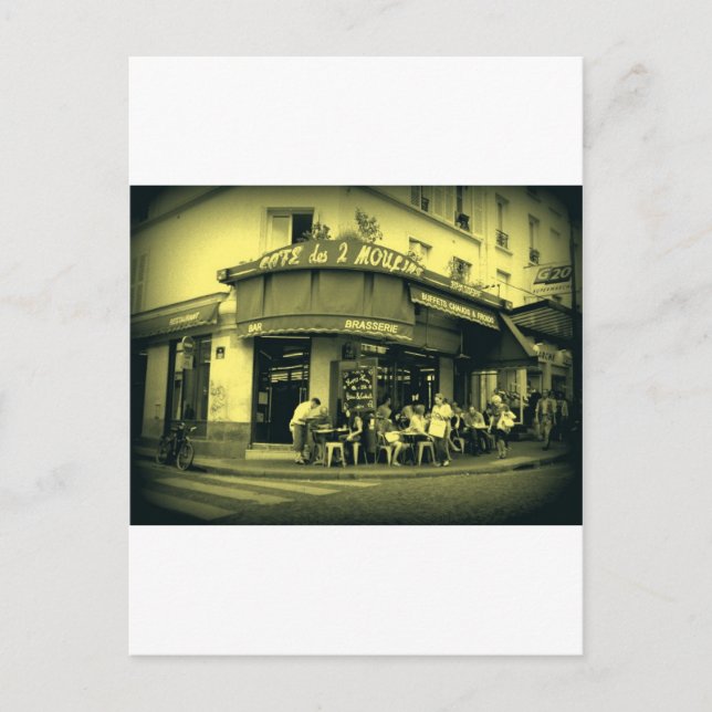 Postal Café Le Deux Moulain (Anverso)
