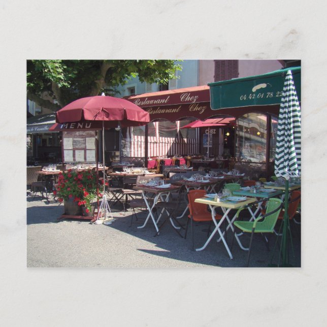 Postal Cafe Life en Francia (Anverso)